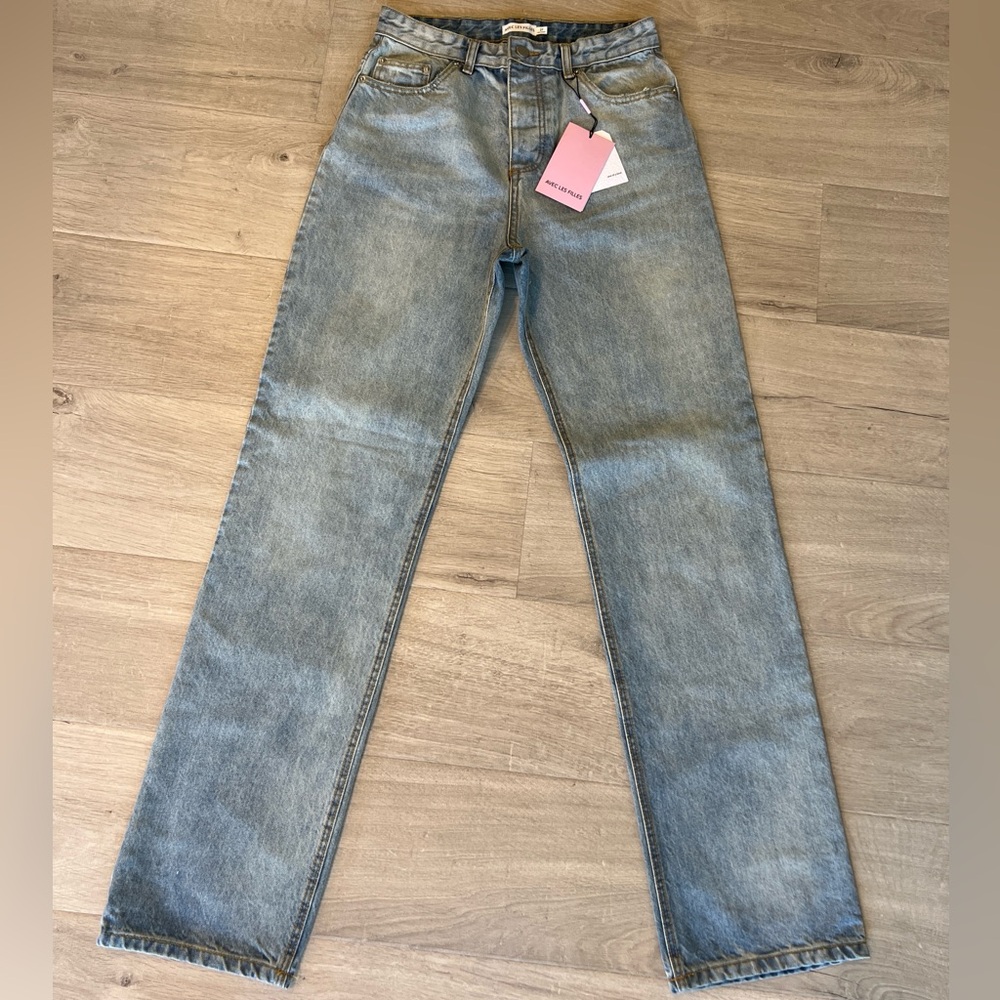 Avec Les Filles High-Waisted Straight Jeans - Size 27, NWT